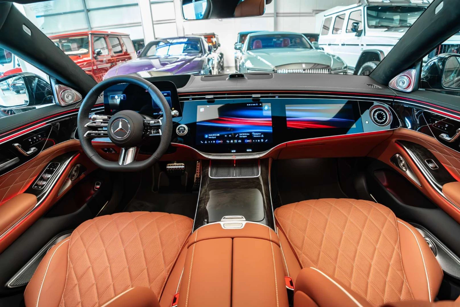 Mercedes-Benz S 450 * NEW MODEL* 4 MATIC* AMG* 3 TV* EXCLUSIVE* LONG* , снимка 8 - Автомобили и джипове - 55551968