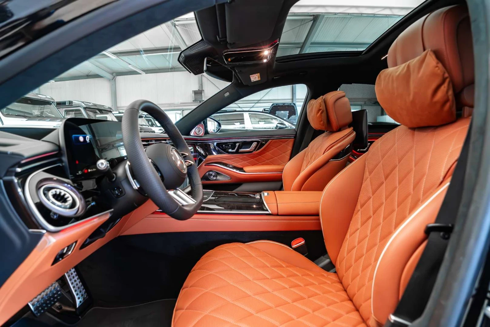 Mercedes-Benz S 450 * NEW MODEL* 4 MATIC* AMG* 3 TV* EXCLUSIVE* LONG* , снимка 10 - Автомобили и джипове - 55551968