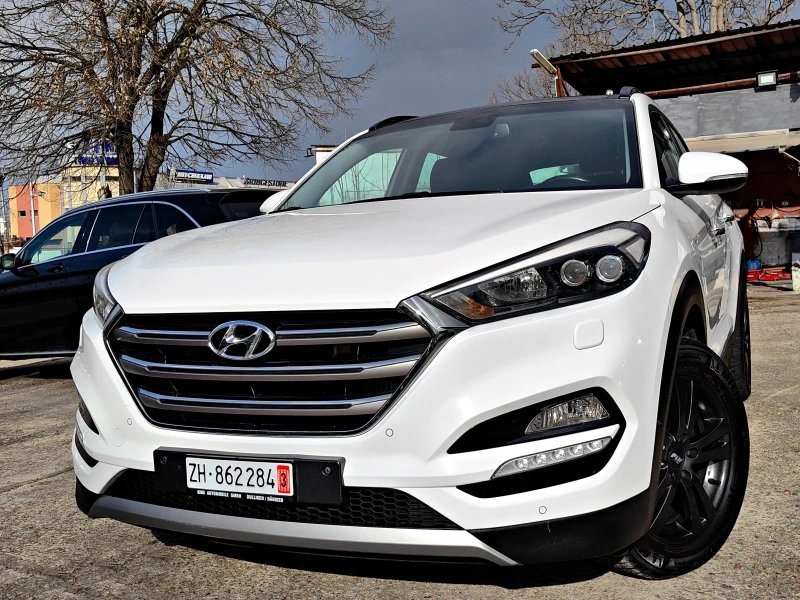 Hyundai Tucson 2.0CRDI!4X4!ШВЕЙЦАРИЯ!АВТОМАТИК!КОЖА!!НАВИ!!, снимка 1 - Автомобили и джипове - 49477392