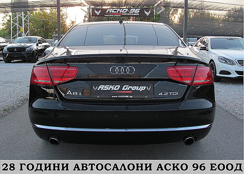 Audi A8 4.2TDI/LONG/PANORAMA/2xTV/БИЗНЕС КЛАСА ЛИЗИНГ, снимка 5 - Автомобили и джипове - 47409623