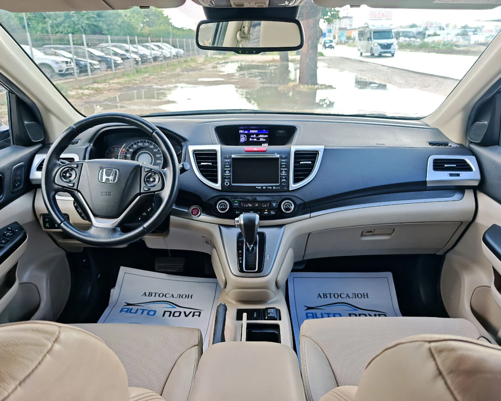 Honda Cr-v 2.2 150 К.С. ДИЗЕЛ! АВТОМАТ! 4Х4! КОЖА! , снимка 13 - Автомобили и джипове - 55149480