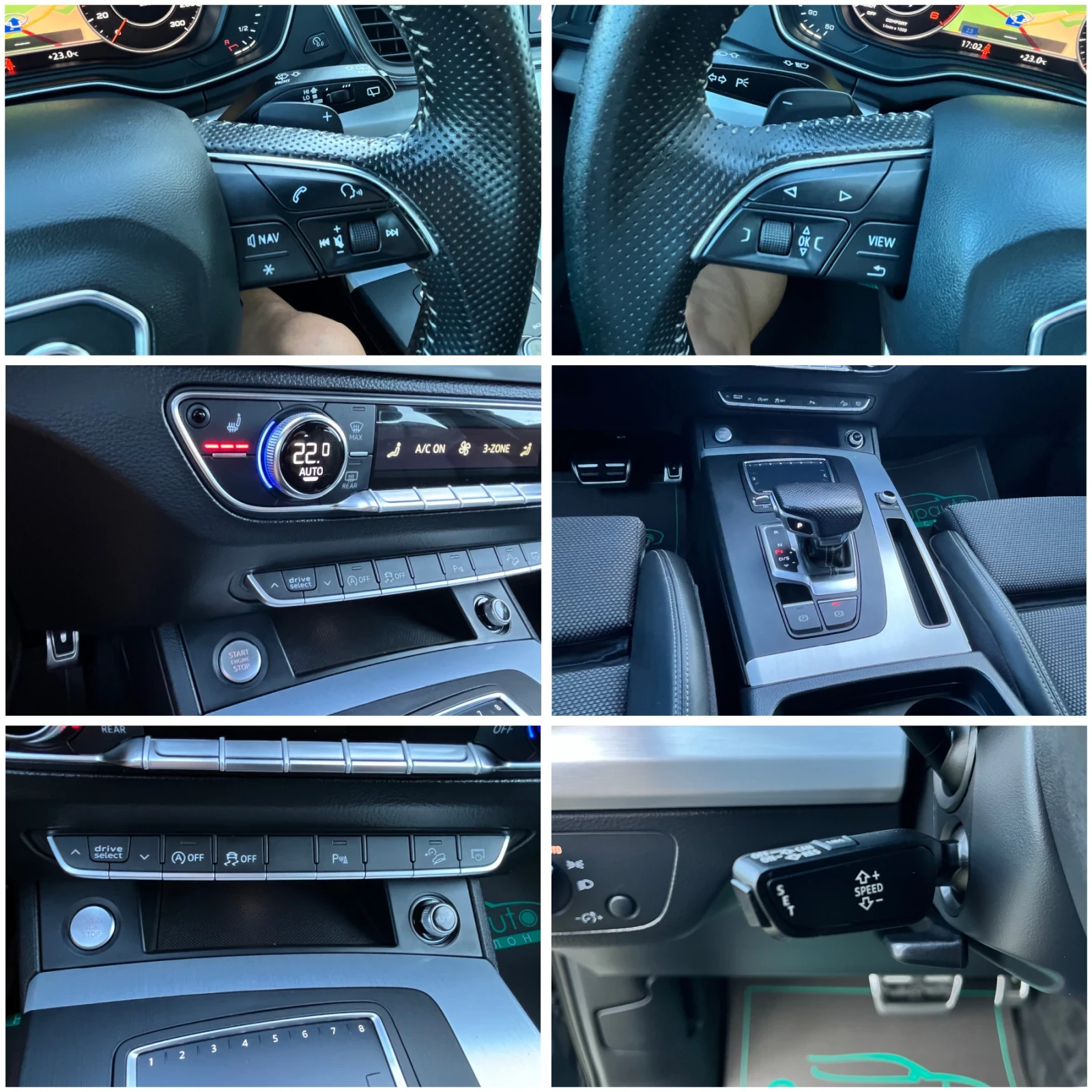 Audi Q5 2, 0TDI-190k.c/S Line/DIGITAL/LED/КАМЕРА/ПОДГРЕВ!!, снимка 15 - Автомобили и джипове - 54568716