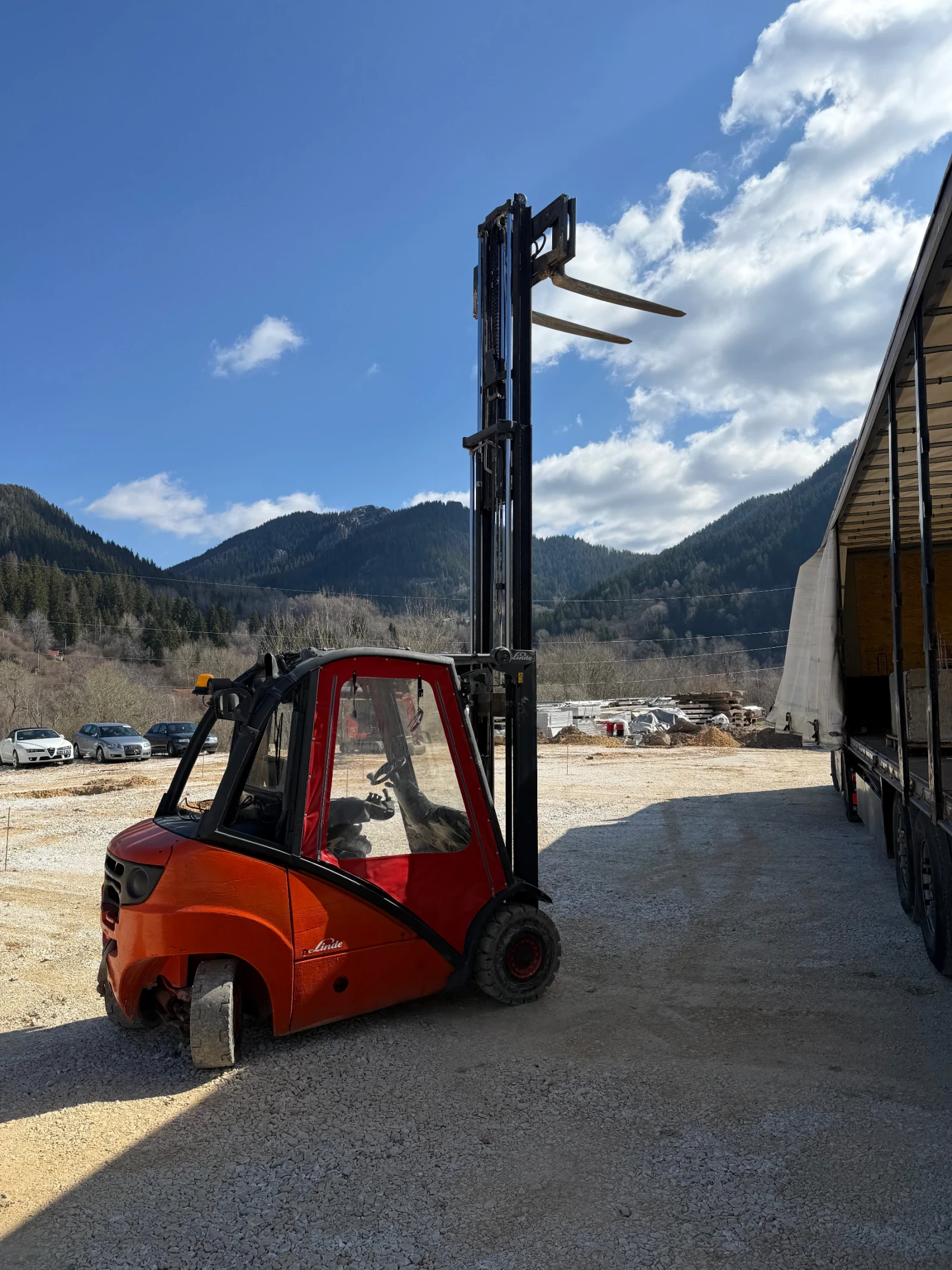 Мотокар Linde Diesel, снимка 2 - Индустриална техника - 54156864