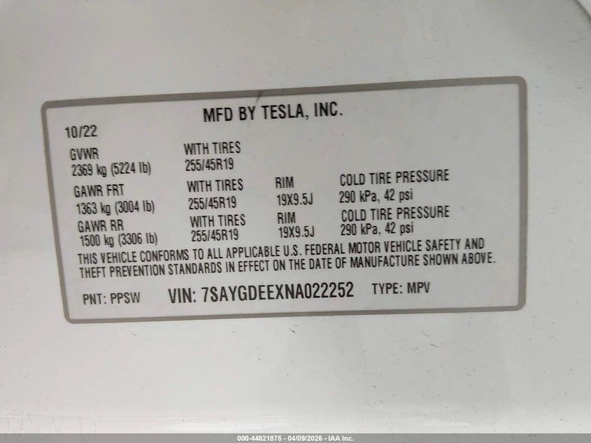 Tesla Model Y Long Range Dual Motor All-Wheel Drive, снимка 9 - Автомобили и джипове - 54419091