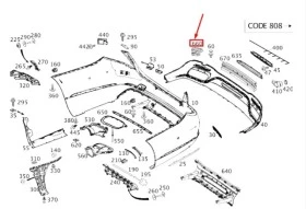 Основа задна броня абсорбер MERCEDES S W222 2014-   A2228853702, снимка 4