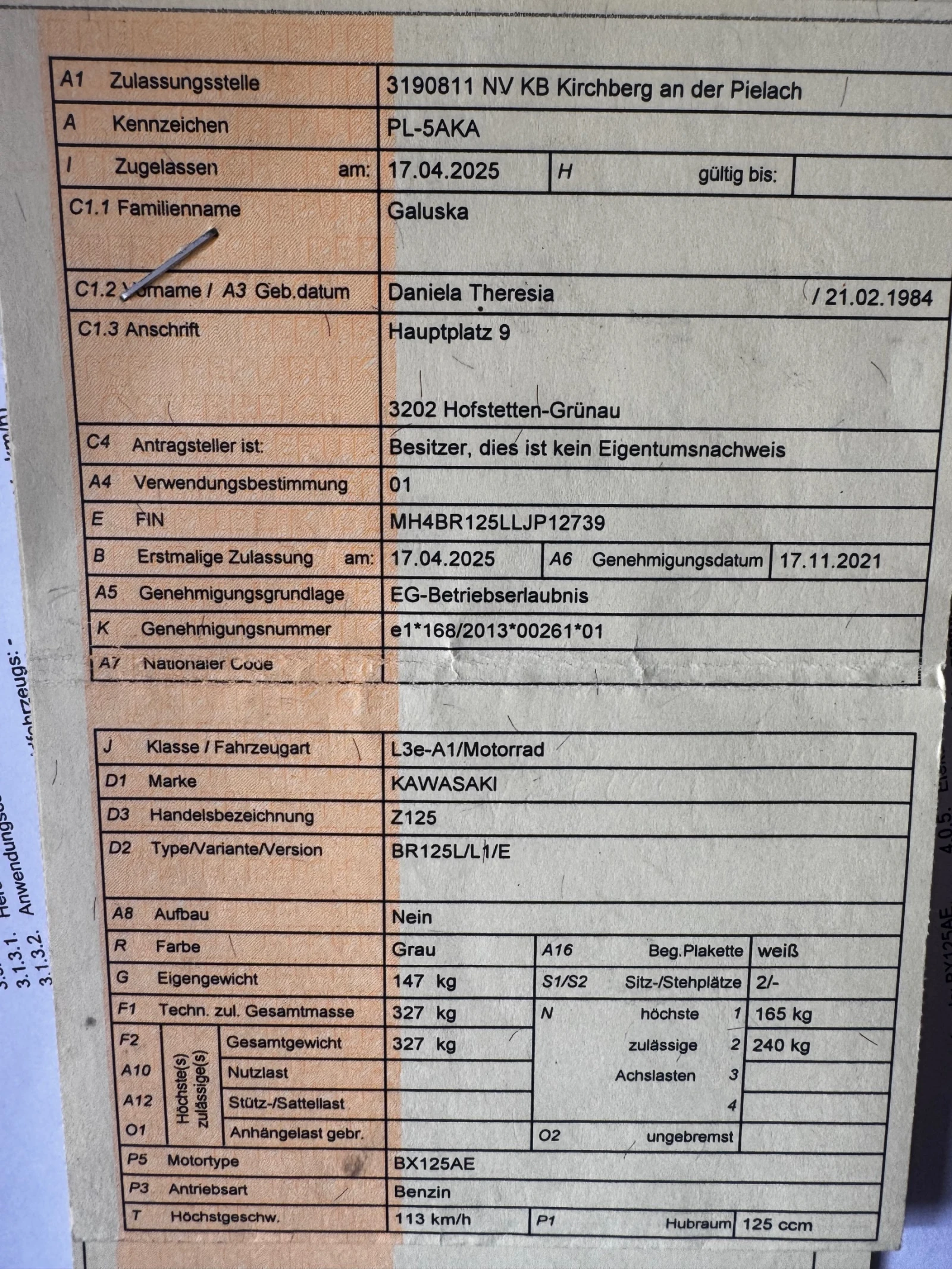 Kawasaki Z Z125i ABS - изображение 7