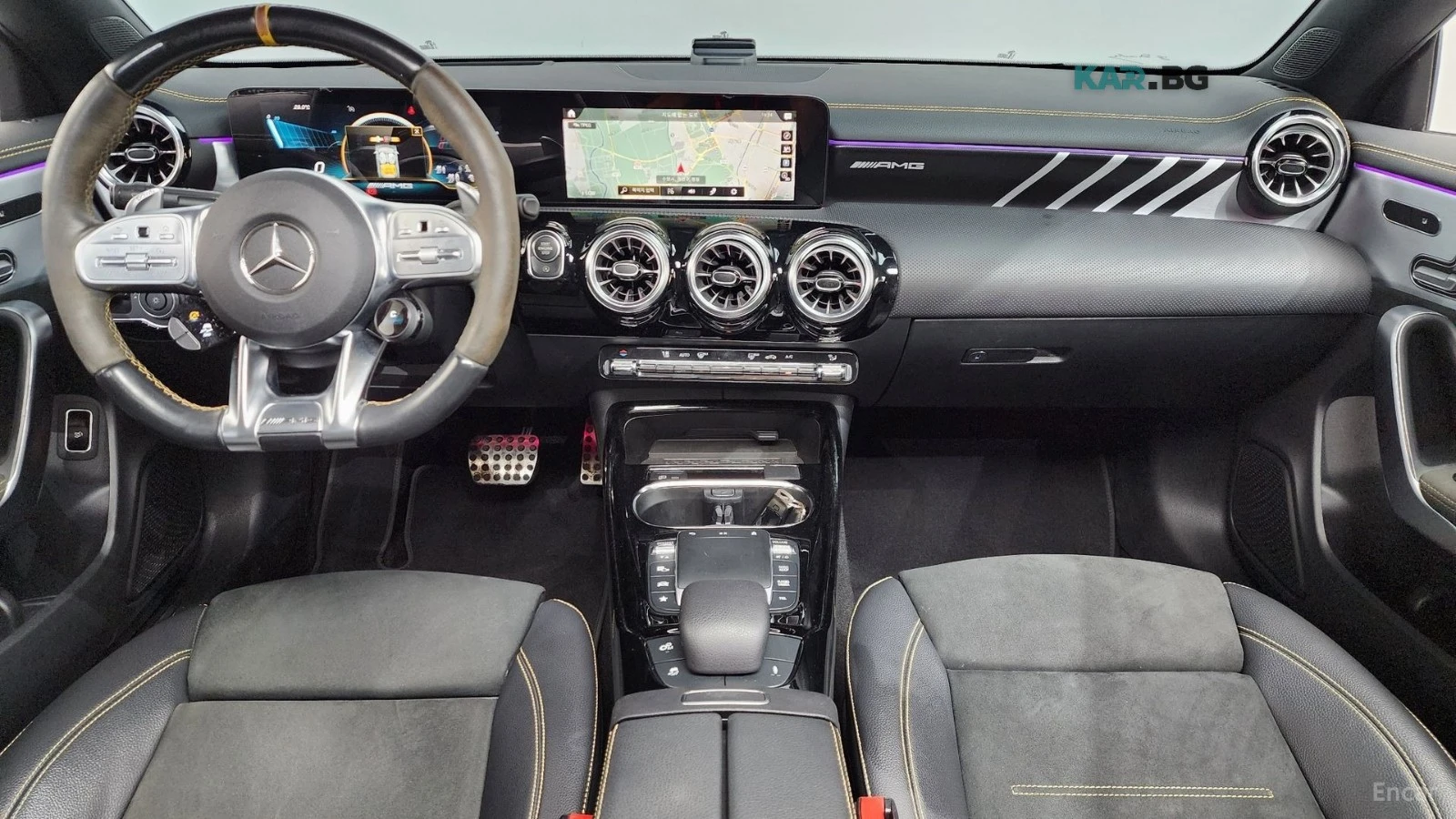 Mercedes-Benz CLA 45 AMG S* 4MATIC* ПОДГРЕВ* ХЕДЪП* КАМЕРА* SUNROOF* , снимка 5 - Автомобили и джипове - 55927491