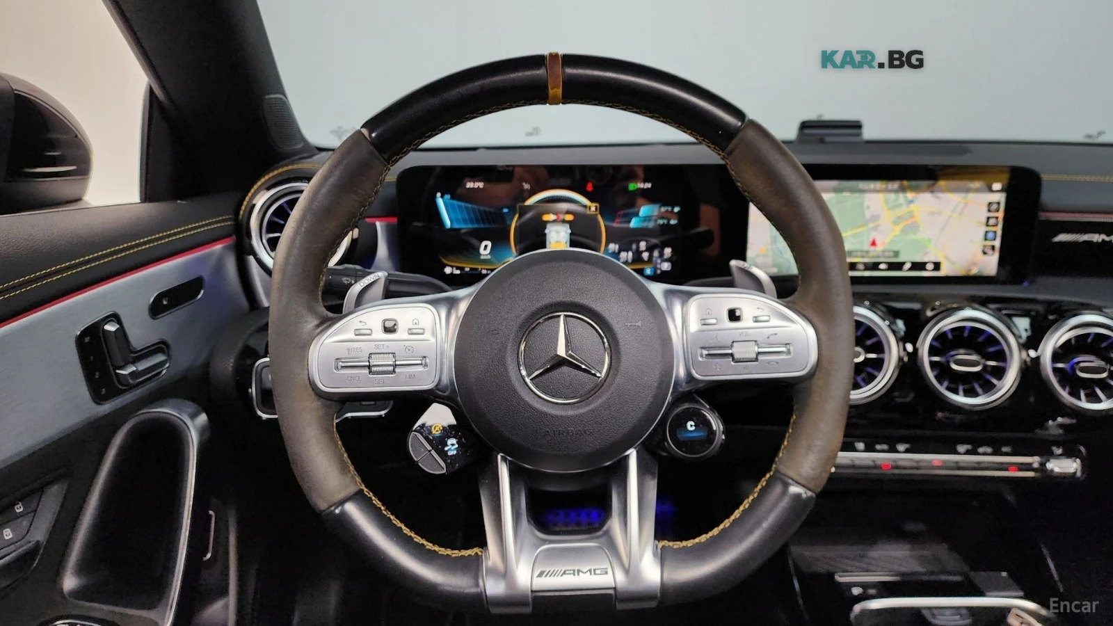 Mercedes-Benz CLA 45 AMG S* 4MATIC* ПОДГРЕВ* ХЕДЪП* КАМЕРА* SUNROOF* , снимка 6 - Автомобили и джипове - 55927491