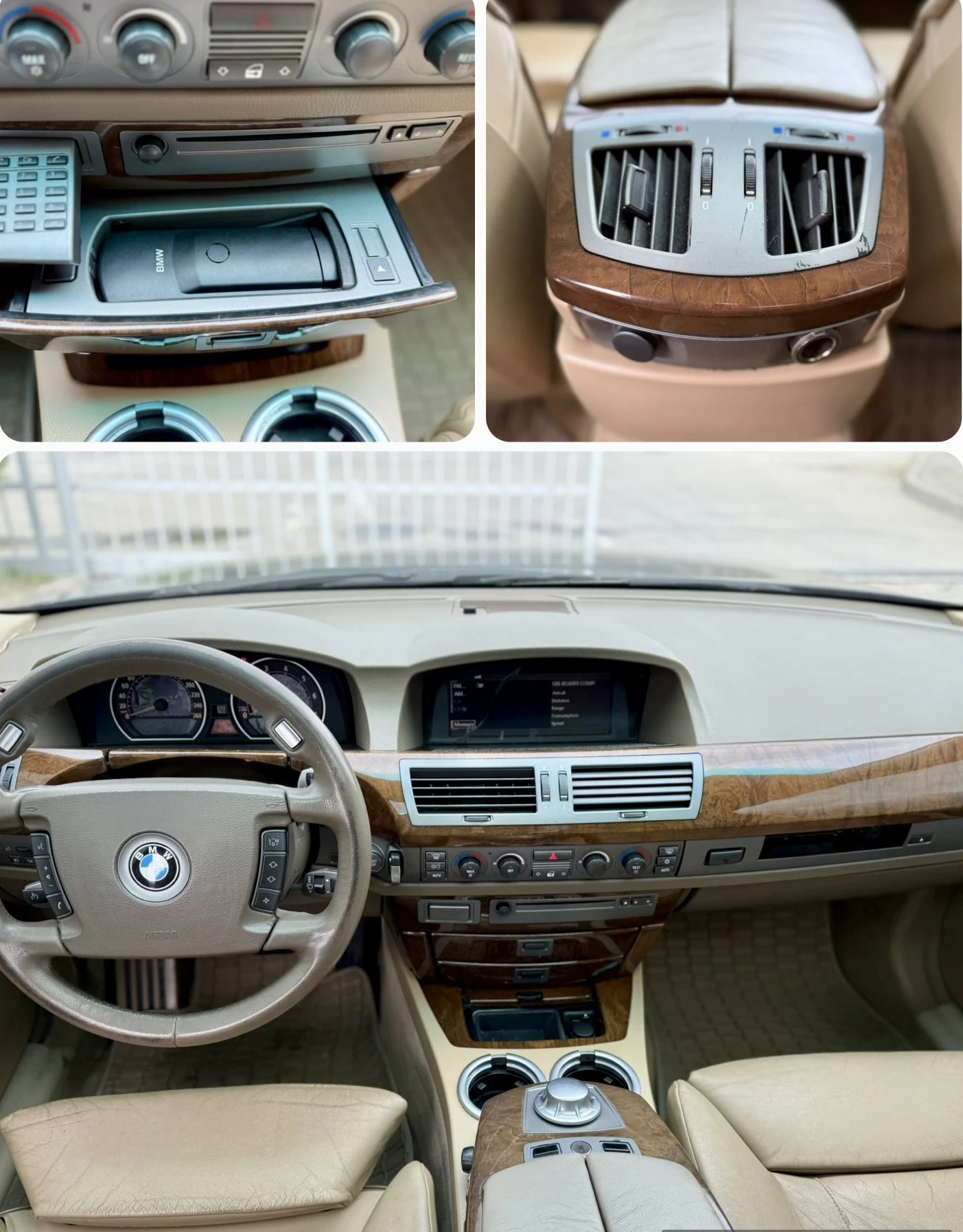 BMW 735 LPG/ ГАЗ/ 272кс. ВСИЧКИ/ЕКСТРИ/ ТОП ЦЕНА, снимка 15 - Автомобили и джипове - 53907893