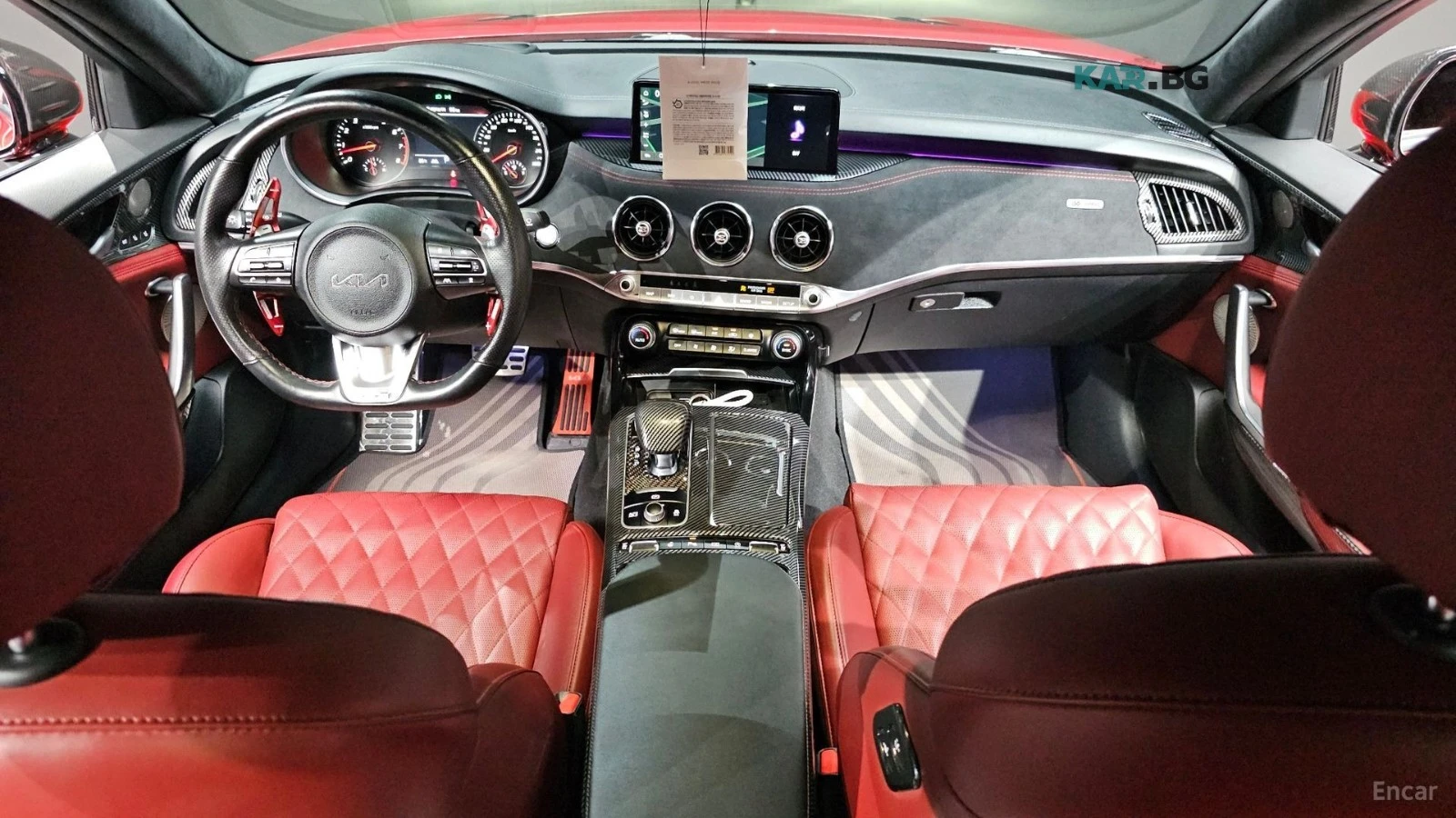 Kia Stinger 3.3 GT AWD* HUD* КАРБОН* ПАНО* АВТОКРЕДИТ, снимка 6 - Автомобили и джипове - 55709277