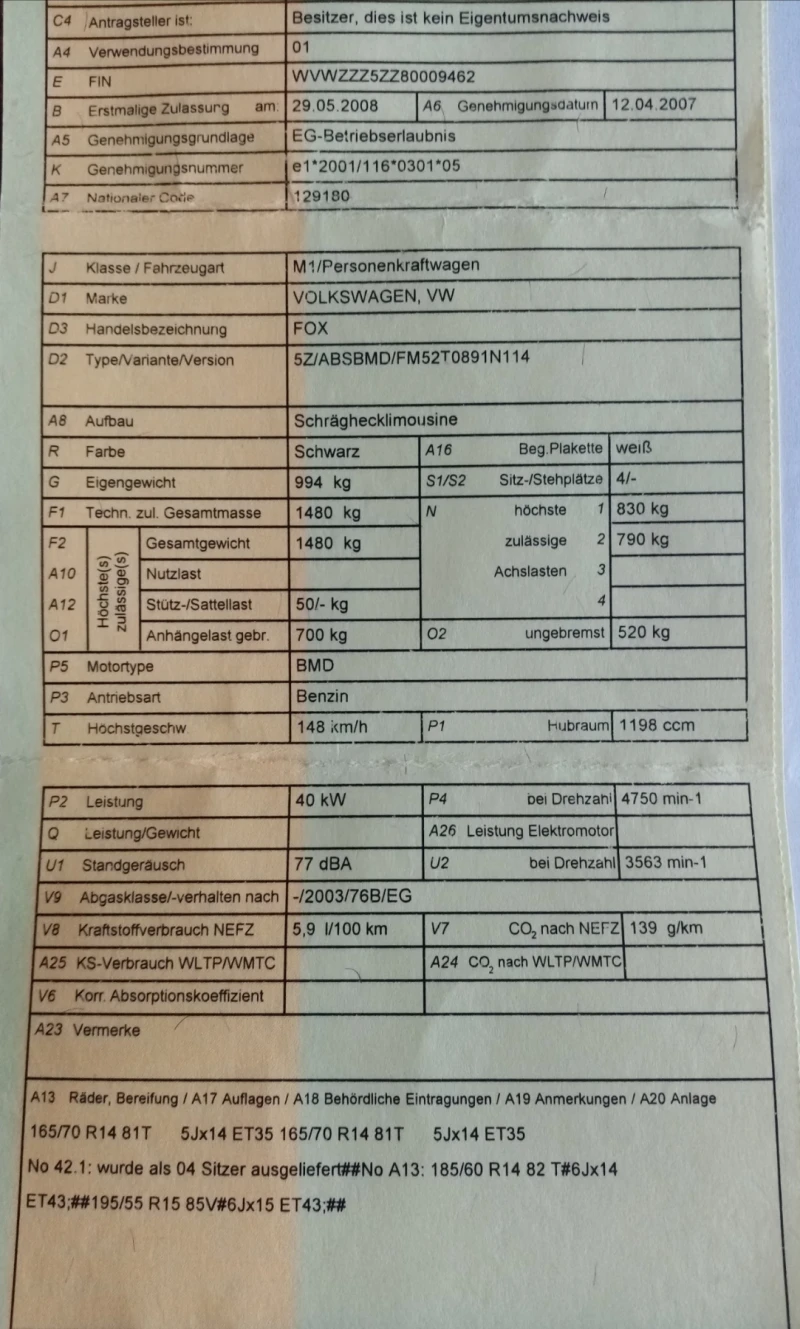 VW Fox 1.2i, снимка 14 - Автомобили и джипове - 47496861