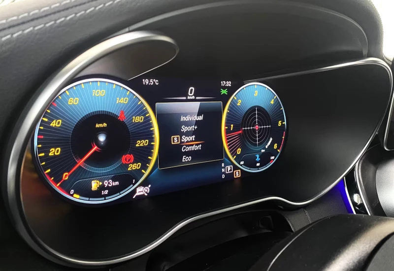 Mercedes-Benz C 220 d/AMG/194HP/NIGHT-EDITION/9G/LED/CAM/DIGITAL/756f, снимка 13 - Автомобили и джипове - 51744491