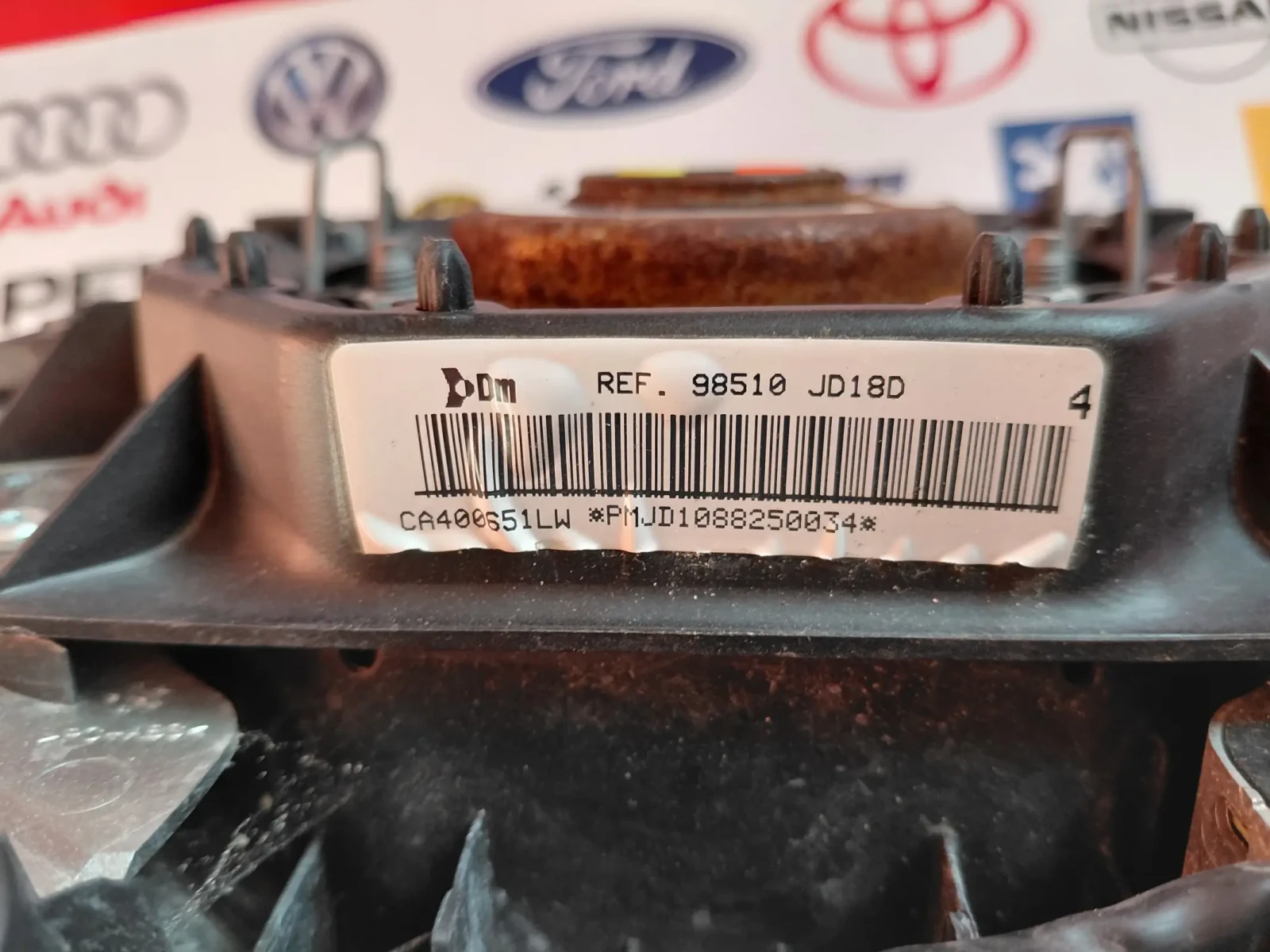 98510JD18D  Airbag волан за Nissan Qashqai J10 1.5DCI (2007-2013) 98510 JD18D , снимка 3 - Части - 53988882