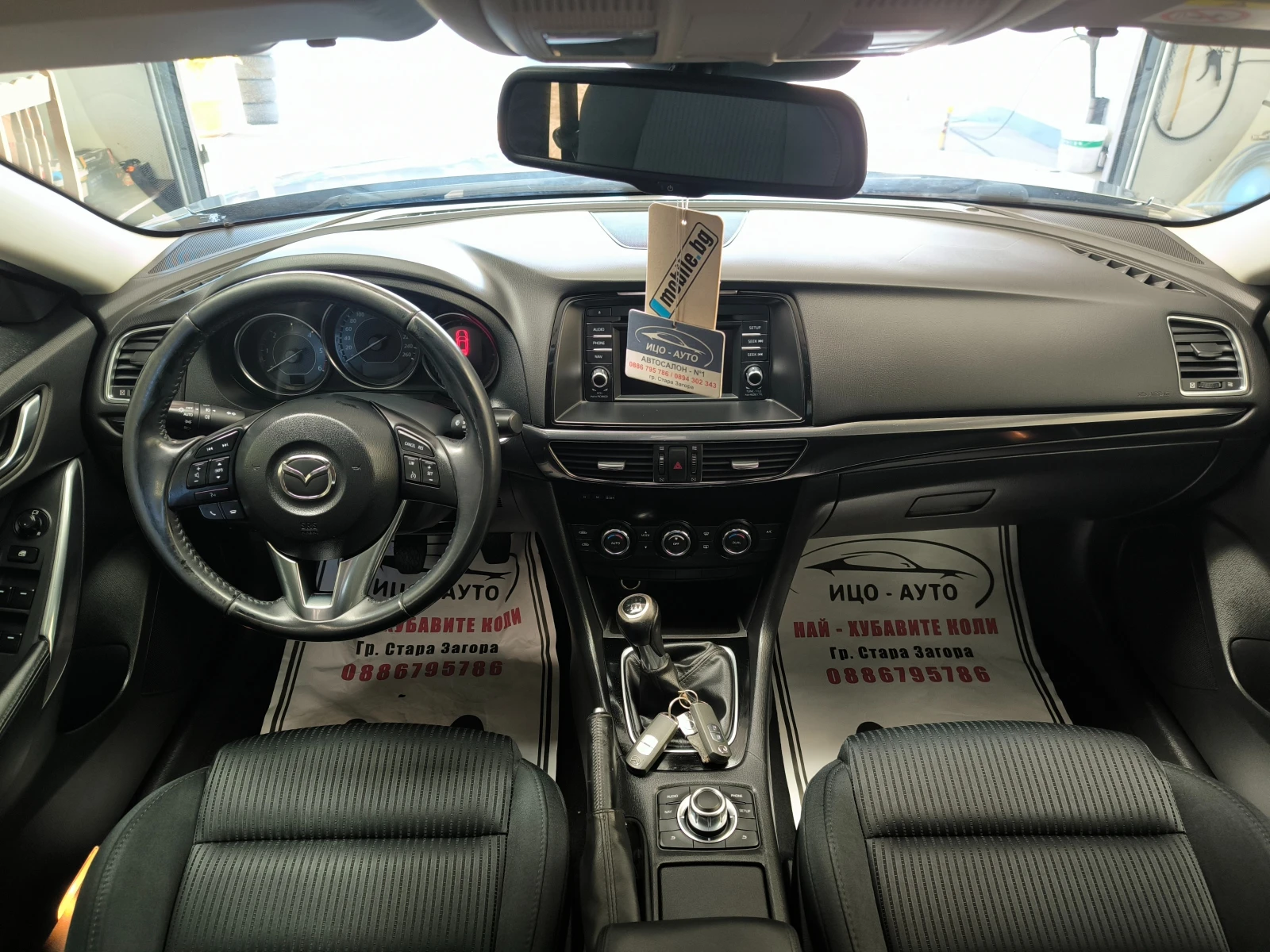 Mazda 6 2, 2-150k.c.6ckoр, НАВИ, КАМЕРА, LED, FACELiFT, EB, снимка 10 - Автомобили и джипове - 54901285