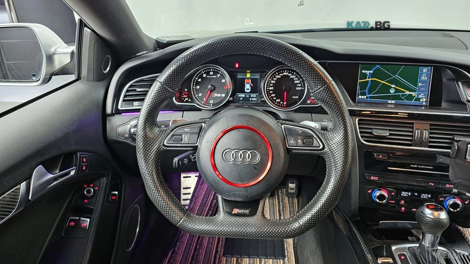Audi Rs5 4.2 FSI* QUATTRO* PANO* КОЖА* ПОДГРЕВ* НАВИ* , снимка 13 - Автомобили и джипове - 54970290