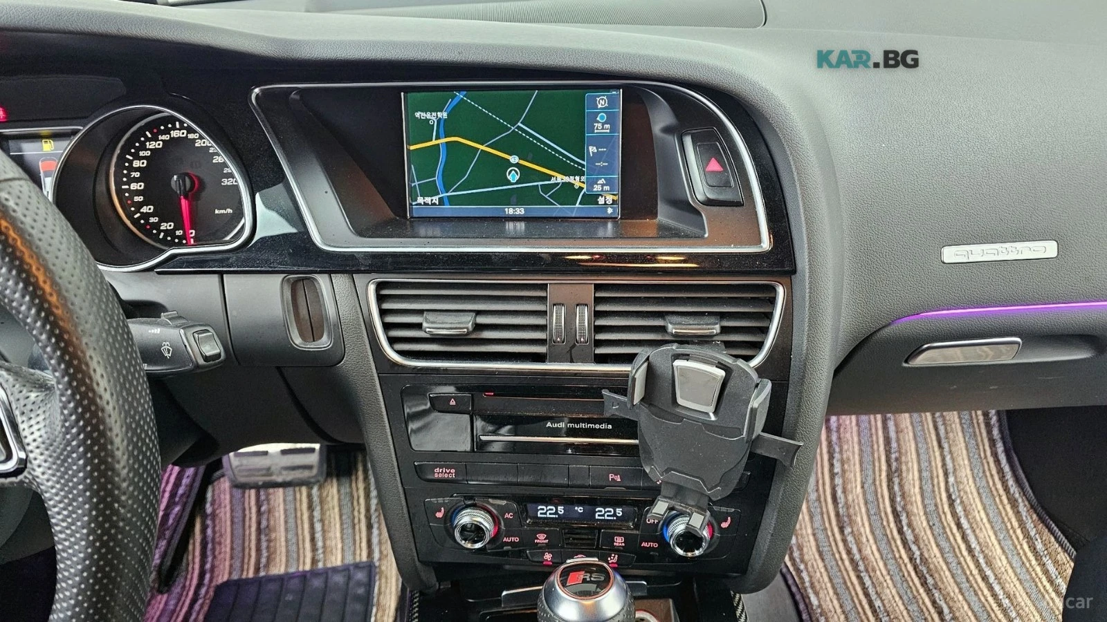 Audi Rs5 4.2 FSI* QUATTRO* PANO* КОЖА* ПОДГРЕВ* НАВИ* , снимка 14 - Автомобили и джипове - 54970290