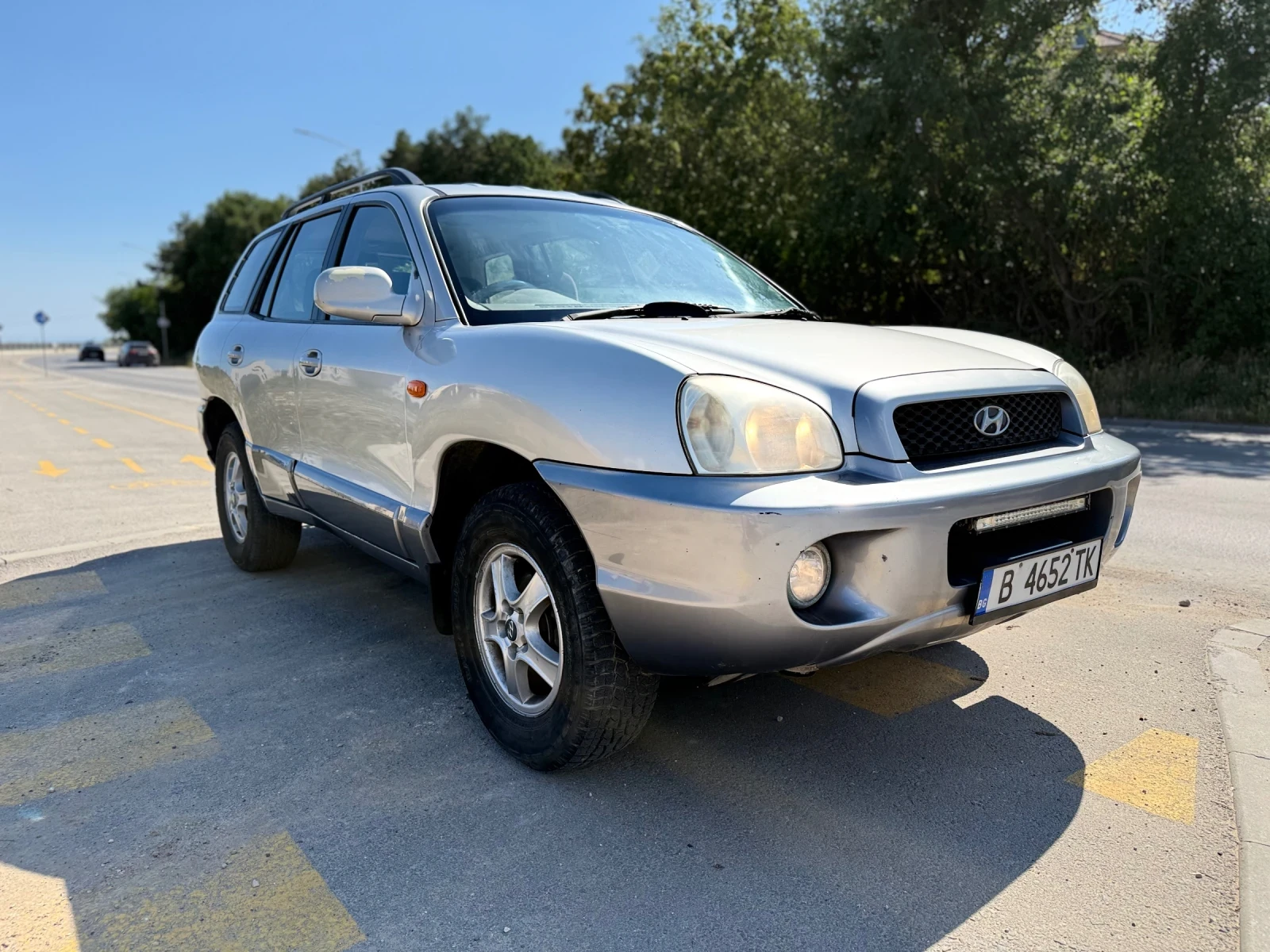 Hyundai Santa fe Десен Волан! 2.0 CRDT 115к.с. 4x4 Работещ климатик, снимка 7 - Автомобили и джипове - 55266571