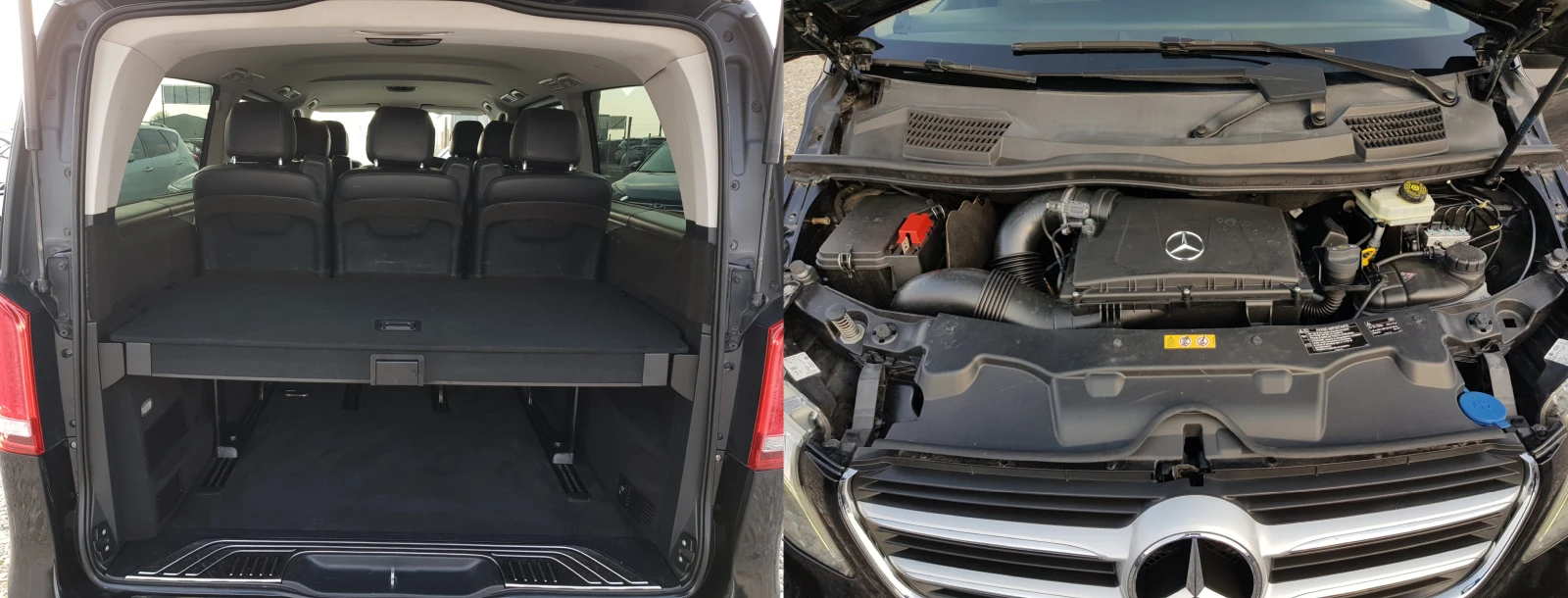 Mercedes-Benz V 220 CDI Premium Extralong 8+ 1 места ЛИЗИНГ, снимка 14 - Бусове и автобуси - 53878108