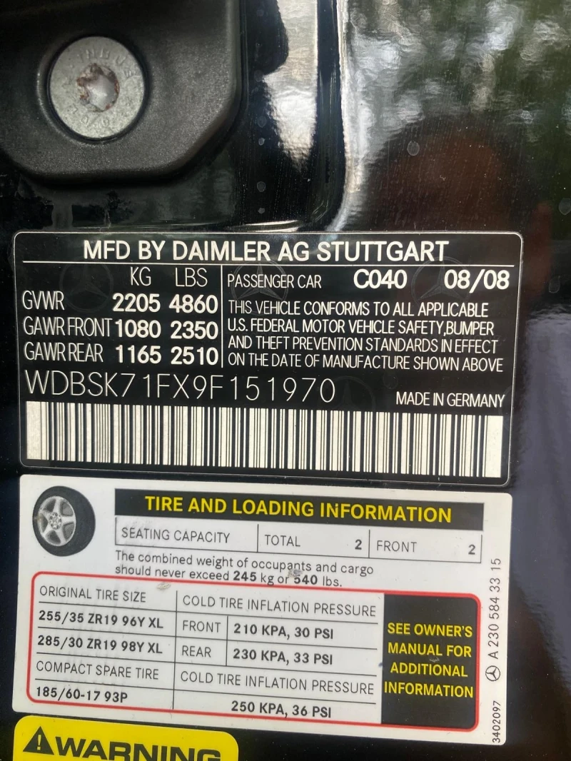 Mercedes-Benz SL 55 AMG KABRIO, снимка 14 - Автомобили и джипове - 52507396