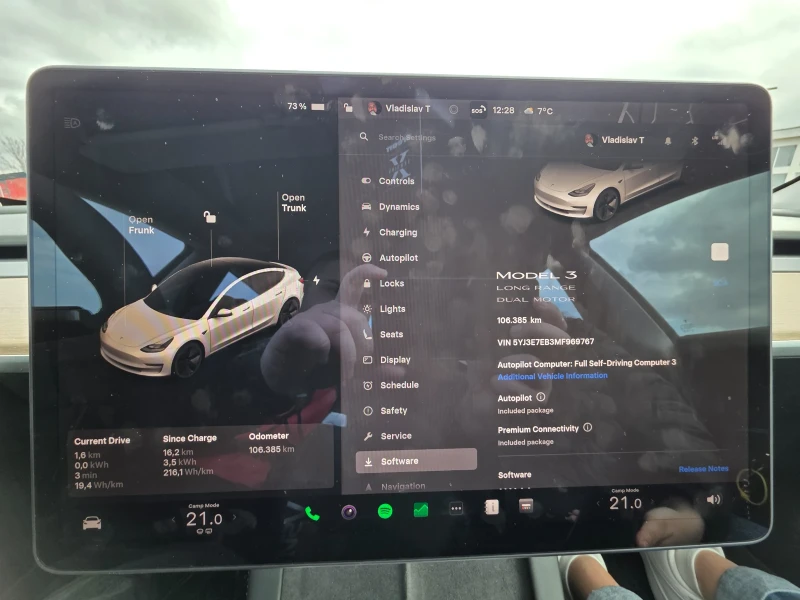 Tesla Model 3 Long Range , снимка 7 - Автомобили и джипове - 53536402