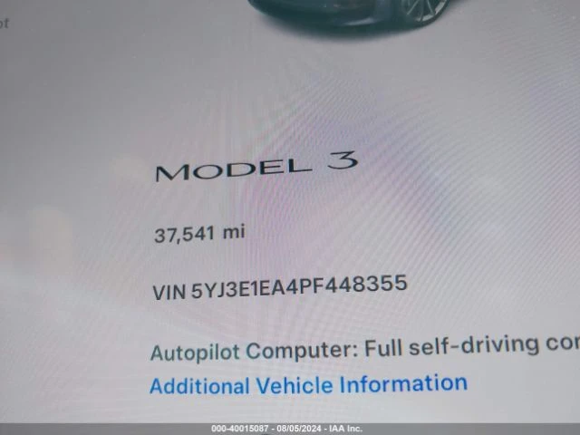 Tesla Model 3 RWD 60 kWh ЛИЗИНГ БЕЗ ПЪРВОНАЧАЛНА ВНОСКА, снимка 15 - Автомобили и джипове - 47498229