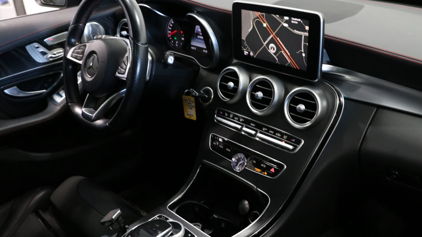 Mercedes-Benz C 450 AMG BURMESTER* RED STITCH* PANOROOF* KEYLESS* PREMIUM* | Mobile.bg   13