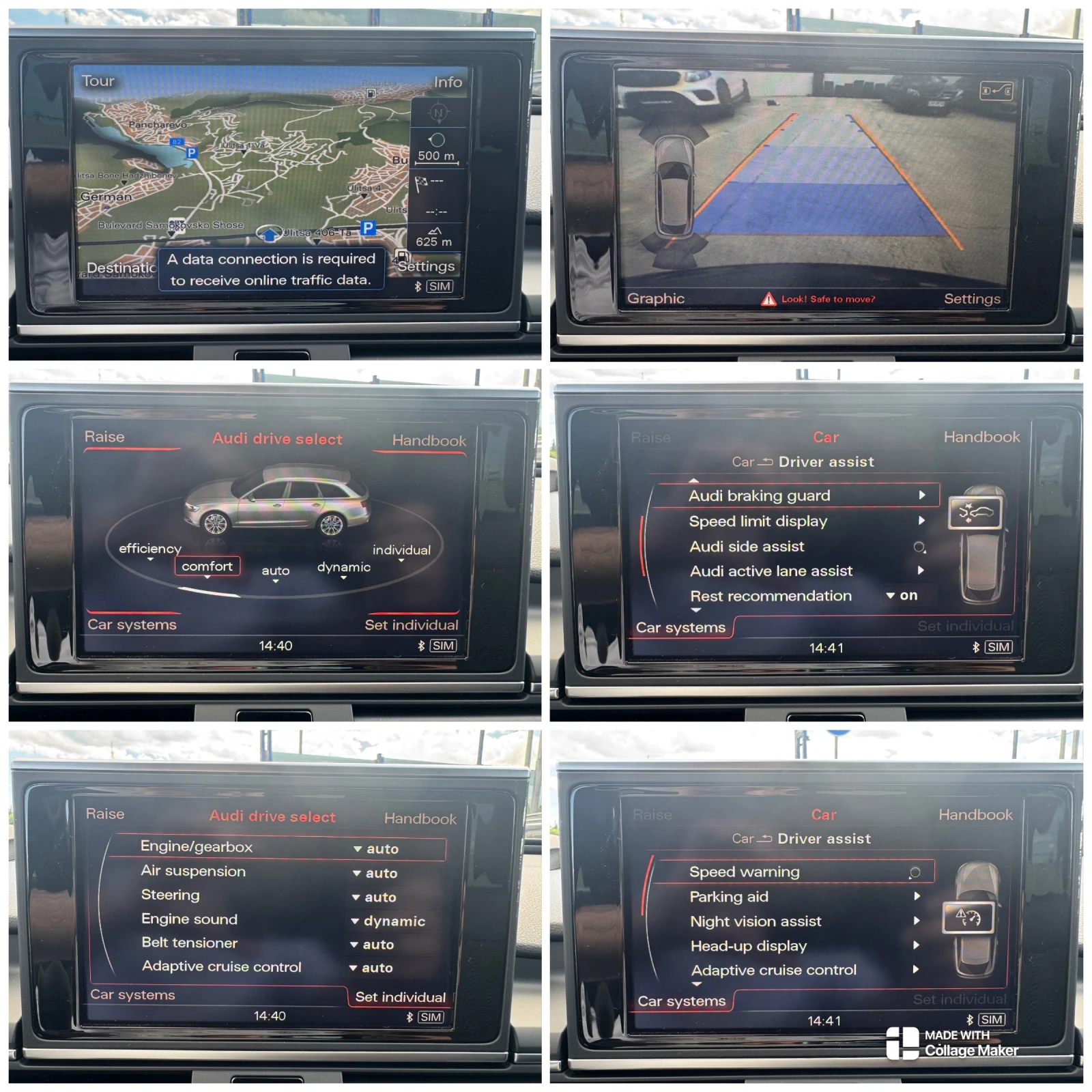 Audi A6 BiTDI-313 8ZF ACC ПАНОРАМА HUD NIGHT-VISION КАМЕРА, снимка 15 - Автомобили и джипове - 54914344