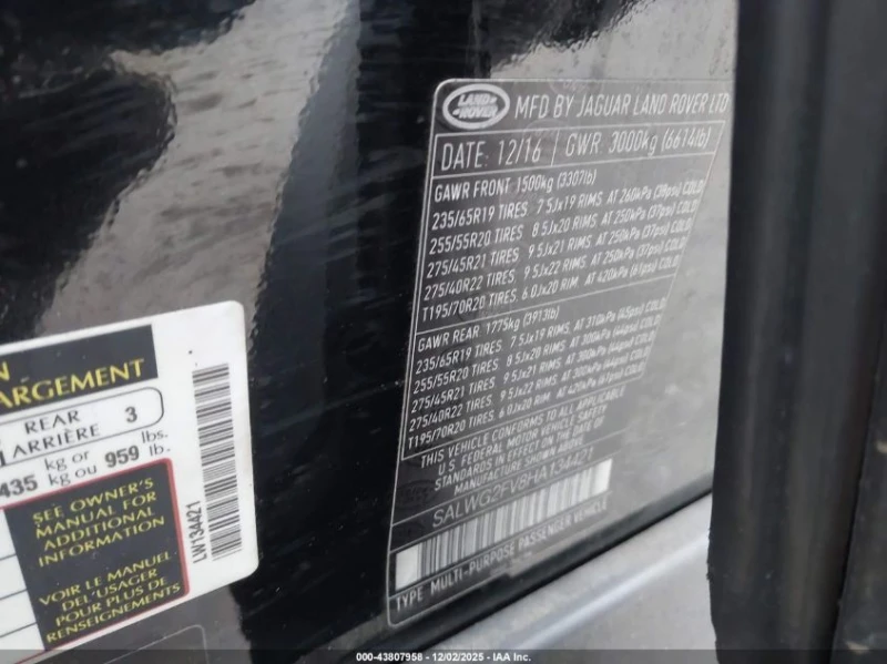 Land Rover Range rover 3.0L V-6 DI, DOHC, VVT, SUPERCHARGER, 340HP 4X4, снимка 15 - Автомобили и джипове - 53488290