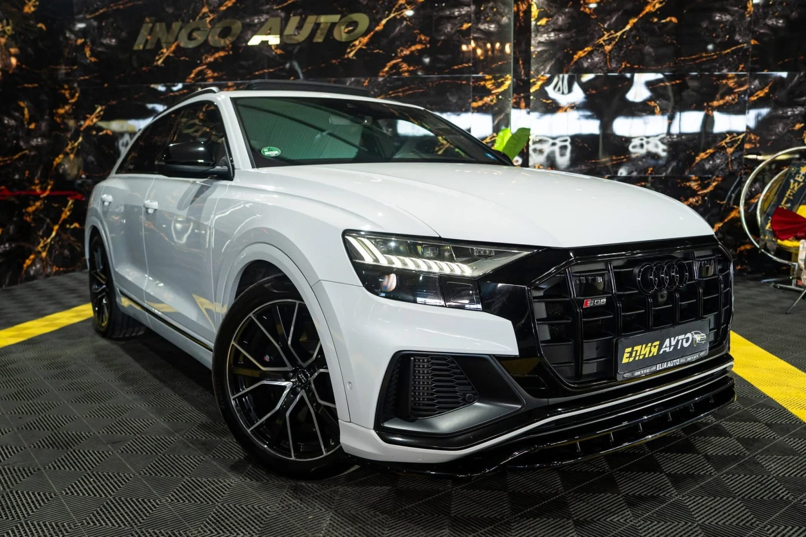 Audi SQ8 4.0D V8 MATRIX ПАНО B&O HUD 360 ЛИЗИНГ 100%, снимка 4 - Автомобили и джипове - 55695008