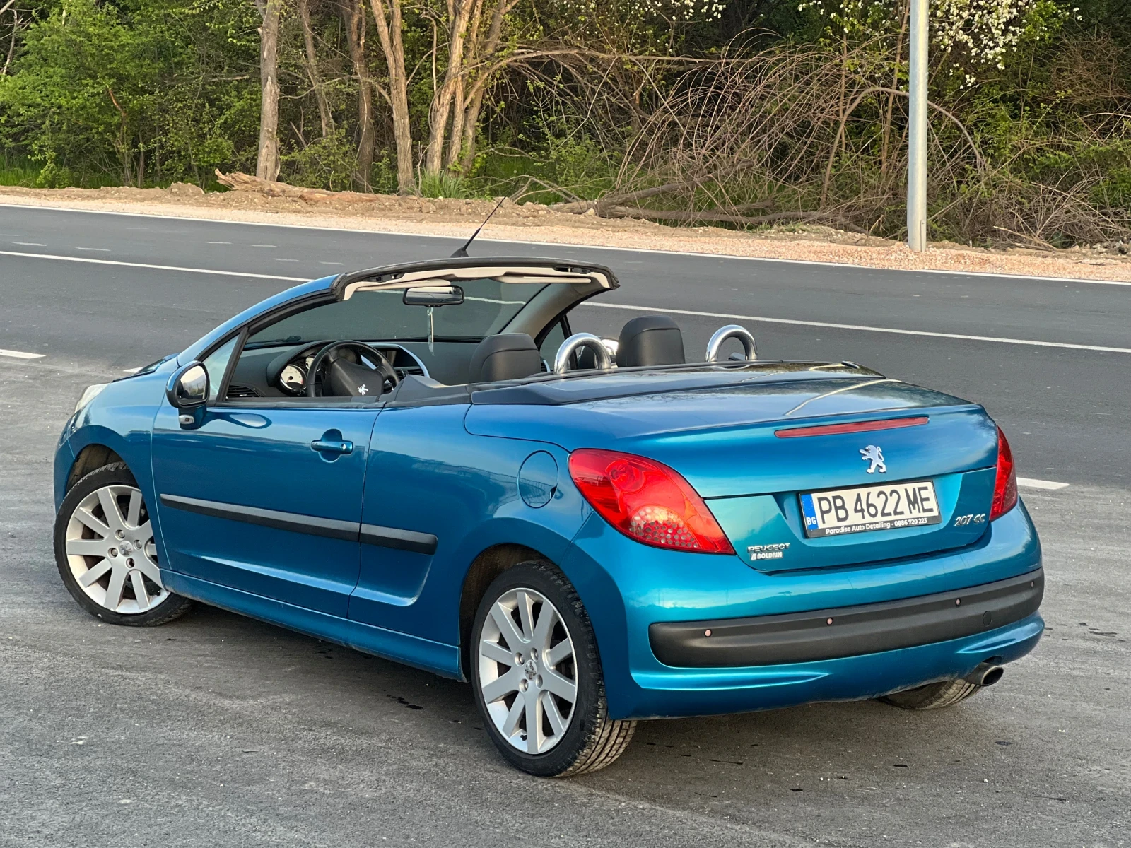 Peugeot 207 CABRIO* GT* 150hp* OCEAN BLUE* RECARO* JBL* TOP* , снимка 5 - Автомобили и джипове - 54284985