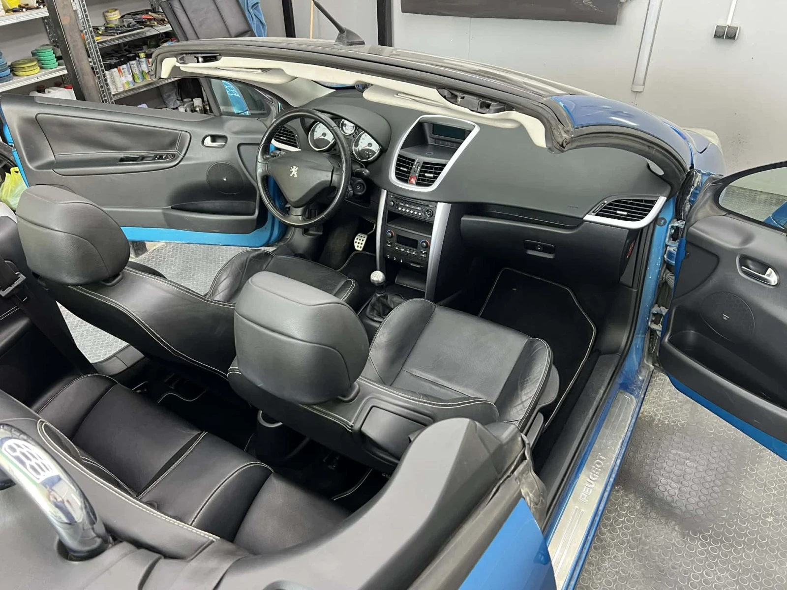 Peugeot 207 CABRIO* GT* 150hp* OCEAN BLUE* RECARO* JBL* TOP* , снимка 15 - Автомобили и джипове - 54284985