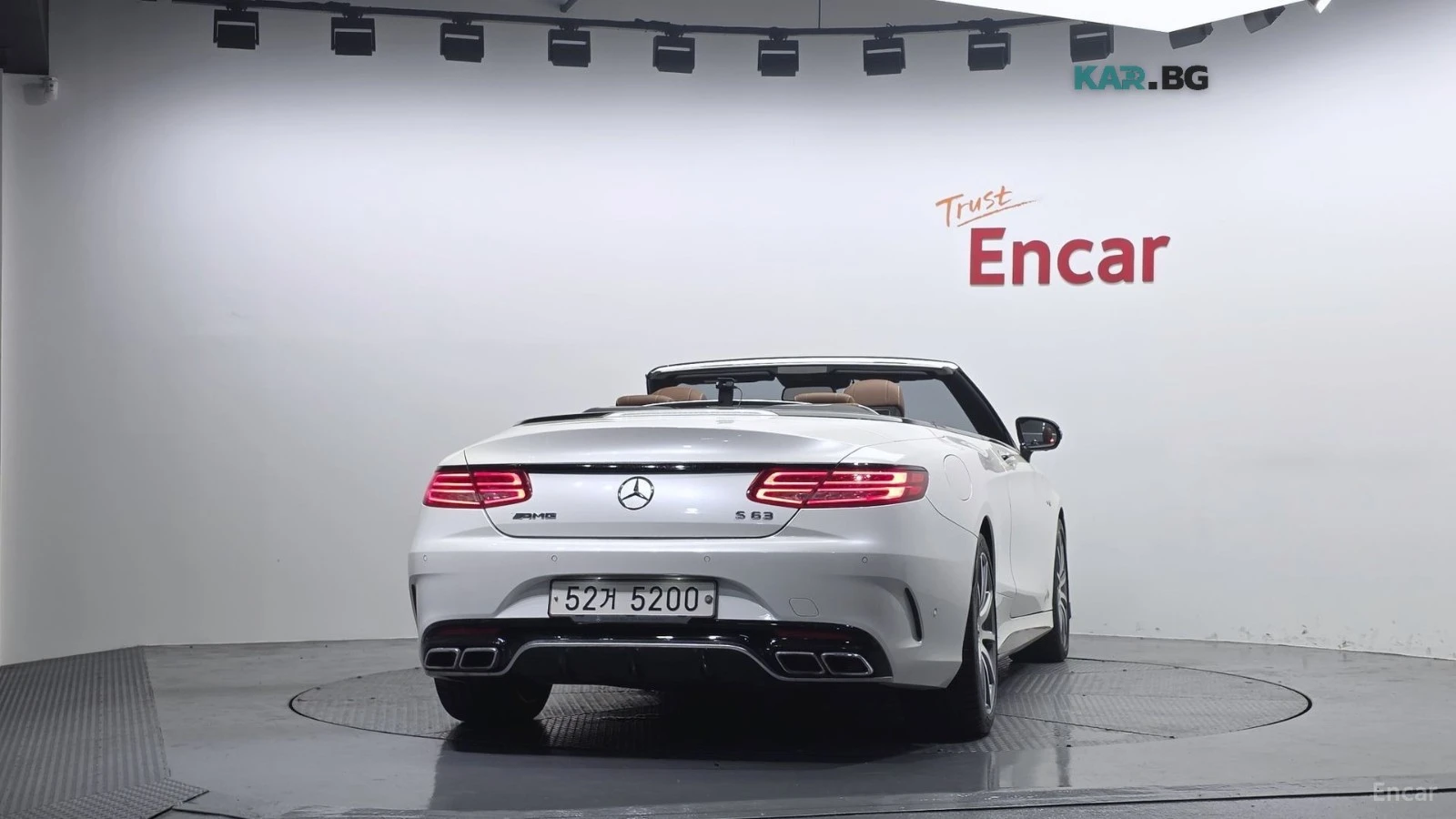 Mercedes-Benz S 63 4MATIC* CABRIO* КОЖА* ПОДГРЕВ* ОБДУХВ* BURMASTER* , снимка 4 - Автомобили и джипове - 55982726