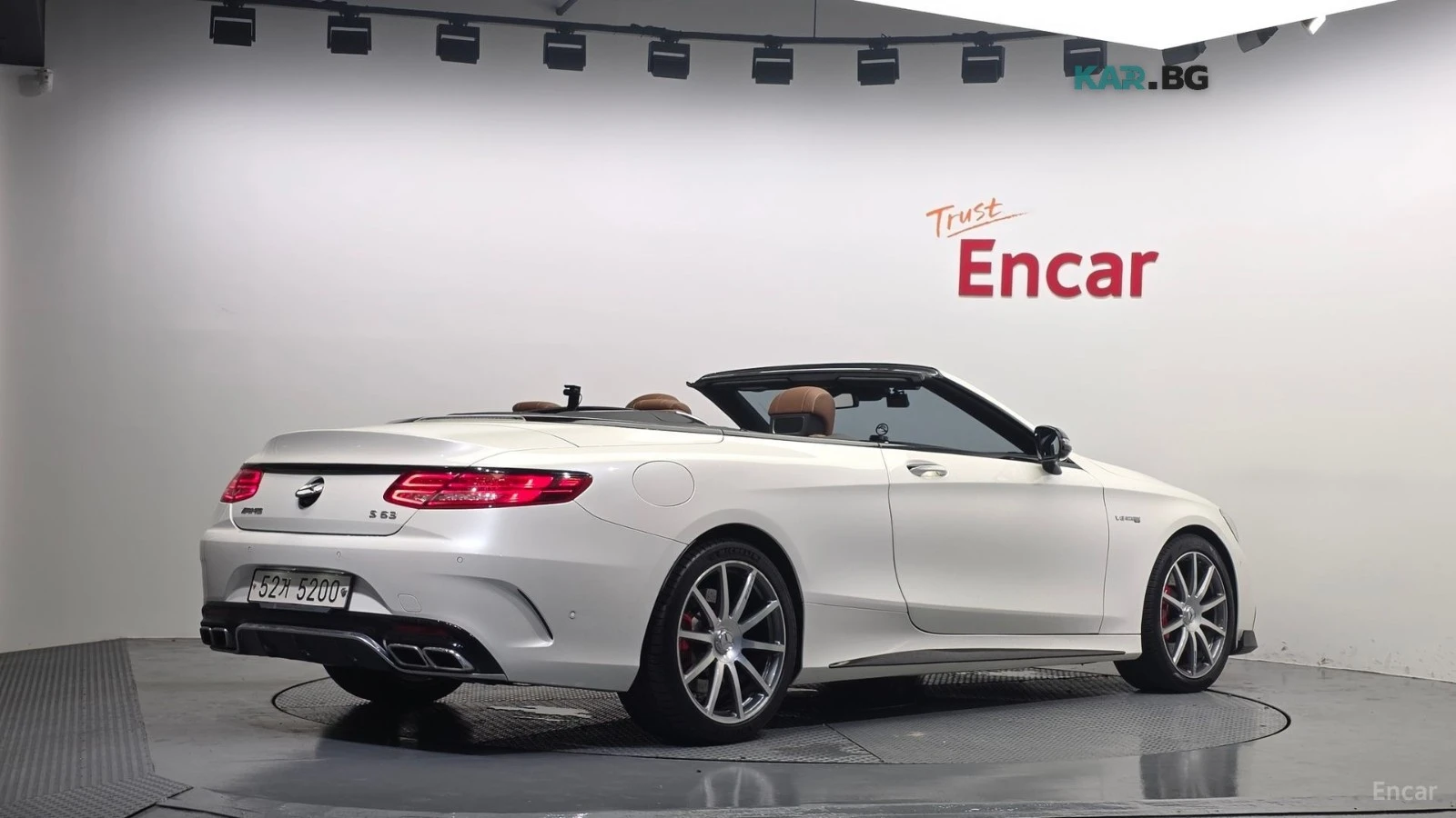 Mercedes-Benz S 63 4MATIC* CABRIO* КОЖА* ПОДГРЕВ* ОБДУХВ* BURMASTER* , снимка 2 - Автомобили и джипове - 55982726