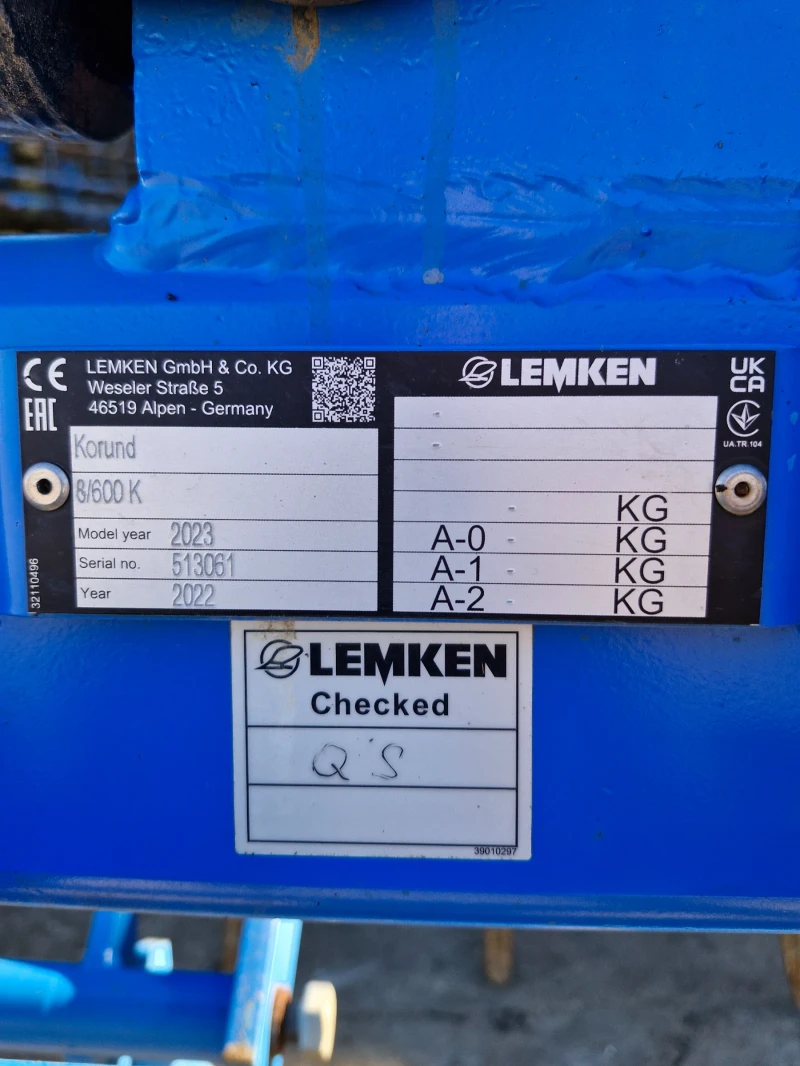 Култиватор Lemken LEMKEN KORUND 8, снимка 7 - Селскостопанска техника - 47881397