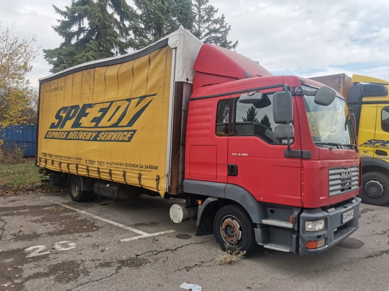 Man 8.180 БОРДОВИ С ДВУСТРАННА ЩОРА И ПАДАЩ БОРД, снимка 5 - Камиони - 52753221