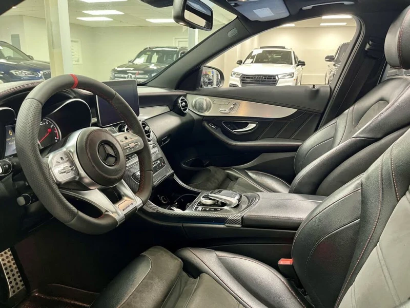 Mercedes-Benz C 43 AMG 2018* BLACK ON BLACK* BURMASTER* 360* CARBON* ALCA, снимка 7 - Автомобили и джипове - 52701935