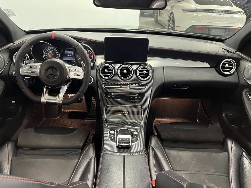 Mercedes-Benz C 43 AMG 2018* BLACK ON BLACK* BURMASTER* 360* CARBON* ALCA - изображение 8