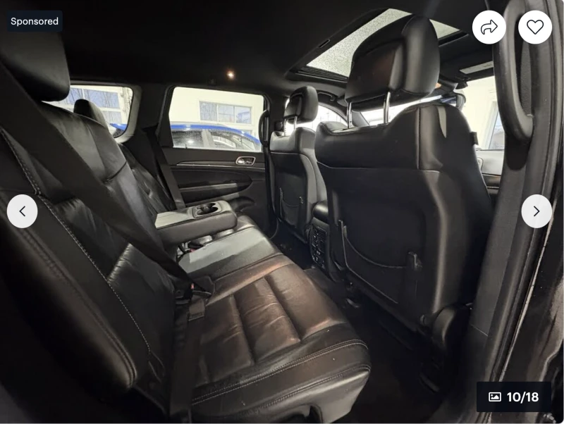 Jeep Grand cherokee LIMITED* 3.6* V6* 8ZF* ПОДГРЕВ* КАМЕРА* КЕЙЛЕС, снимка 14 - Автомобили и джипове - 52839233