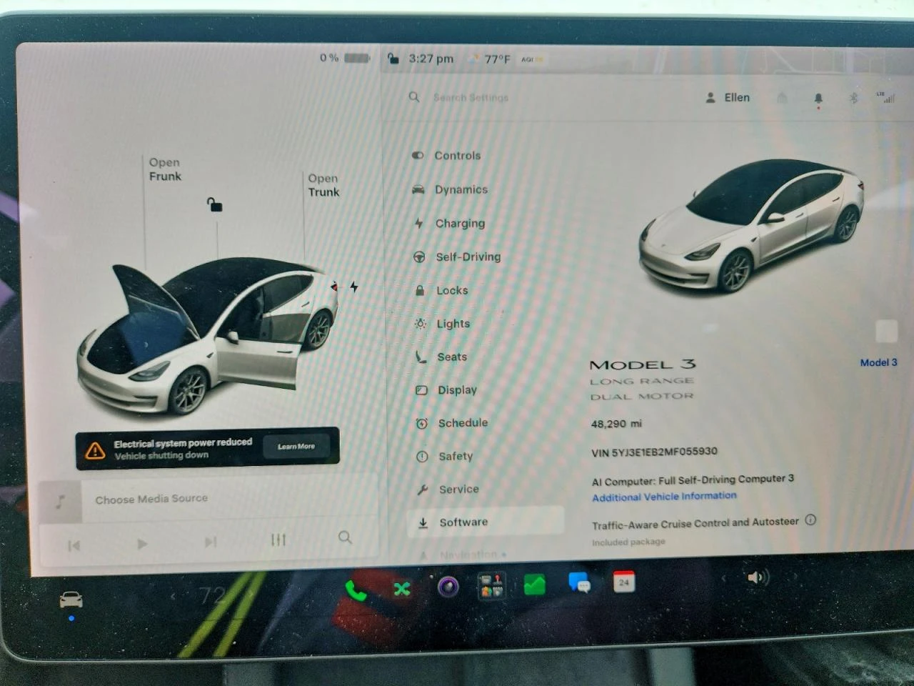 Tesla Model 3 LONG RANGE | DUAL MOTOR, снимка 9 - Автомобили и джипове - 55920357