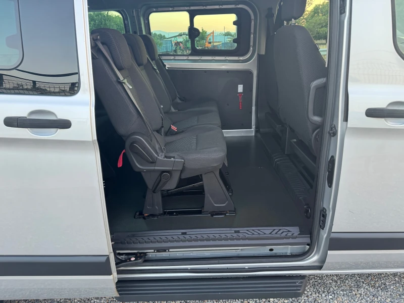 Ford Transit Custom 2.2TDCI* Климатик* 9местен* Германия* Като  Нов* М, снимка 13 - Бусове и автобуси - 51321960