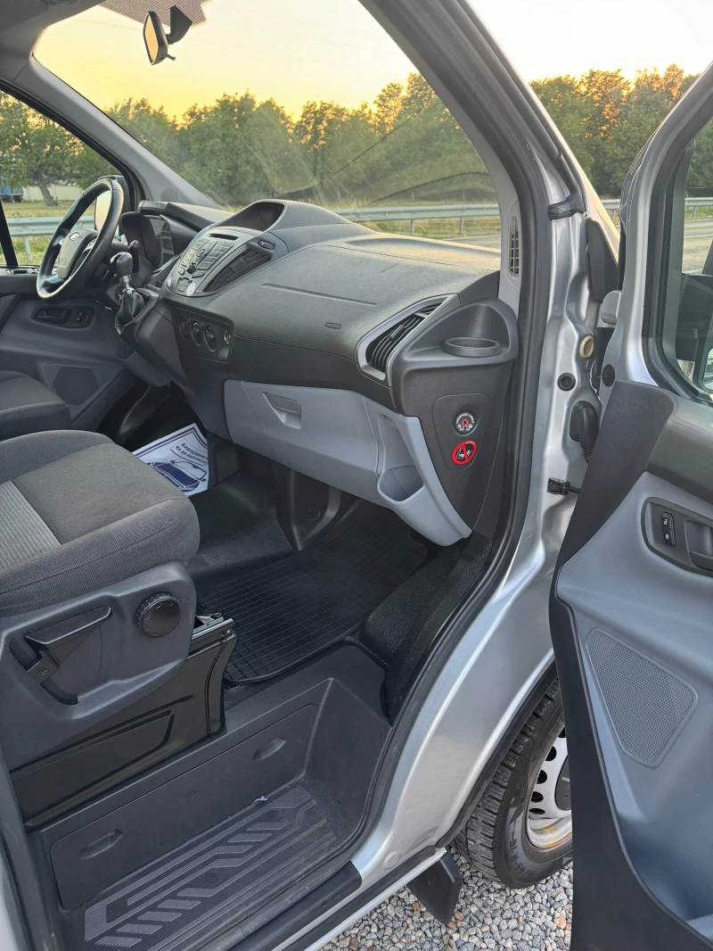 Ford Transit Custom 2.2TDCI* Климатик* 9местен* Германия* Като  Нов* М, снимка 14 - Бусове и автобуси - 51321960