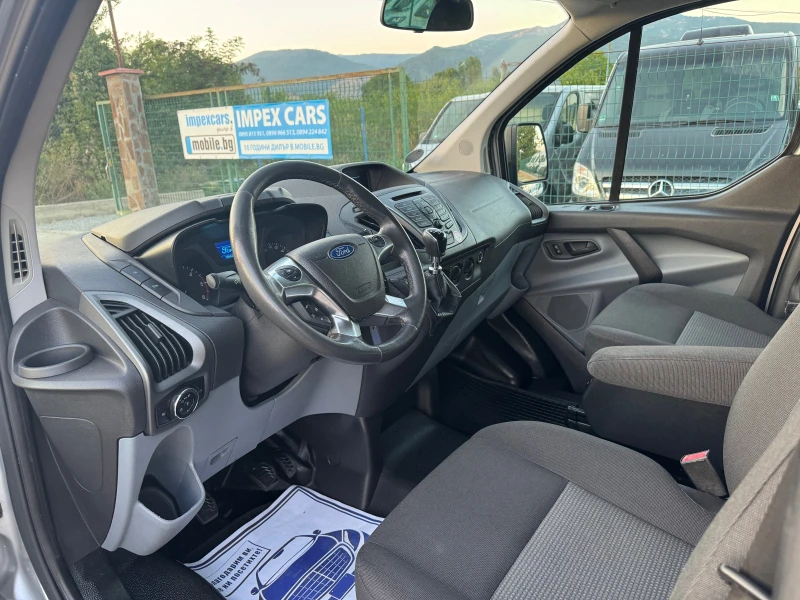 Ford Transit Custom 2.2TDCI* Климатик* 9местен* Германия* Като  Нов* М, снимка 8 - Бусове и автобуси - 51321960