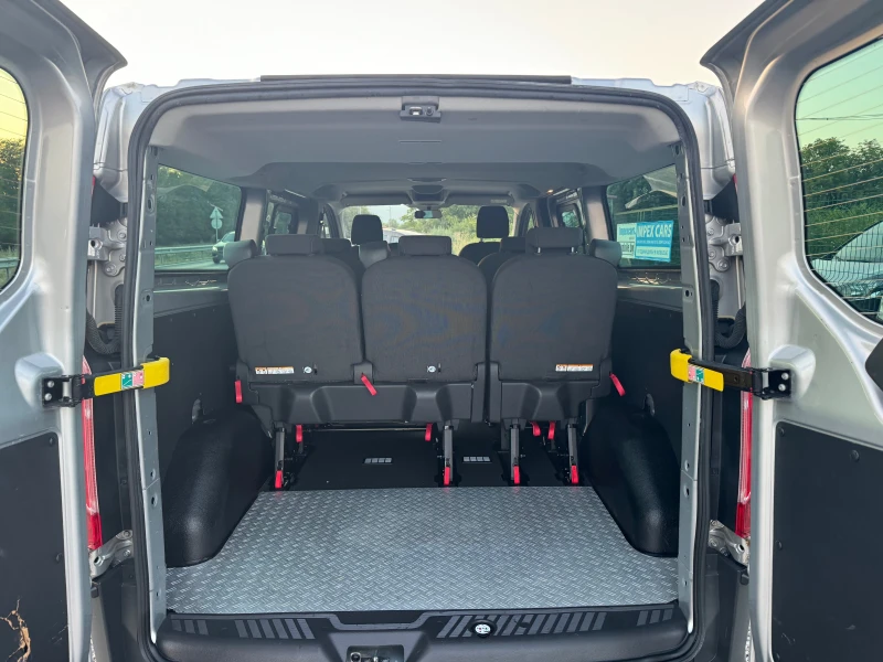 Ford Transit Custom 2.2TDCI* Климатик* 9местен* Германия* Като  Нов* М, снимка 12 - Бусове и автобуси - 51321960