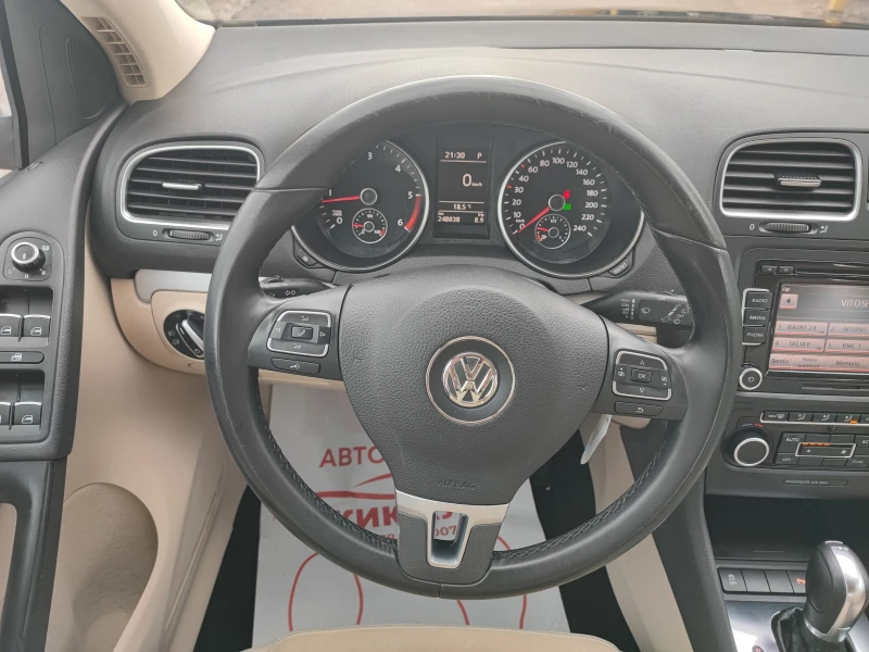VW Golf 1.6D-105ks-АВТОМАТ-ПАРКТРОНИК, снимка 12 - Автомобили и джипове - 51419934
