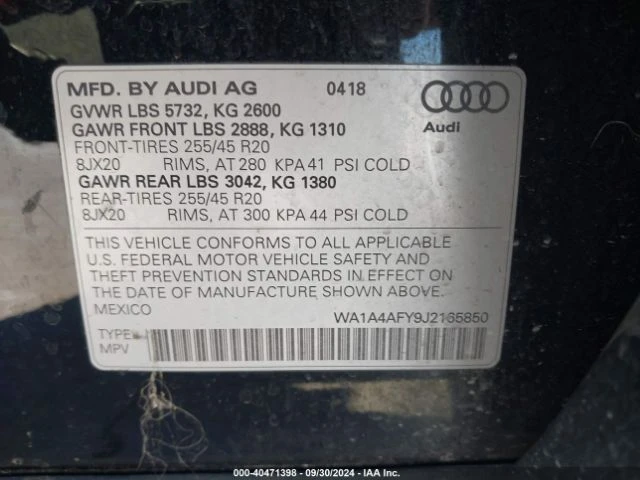 Audi SQ5 PREMIUM PLUS, снимка 9 - Автомобили и джипове - 48417897