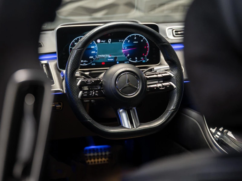 Mercedes-Benz S 400 D 4MATIC* 360* AMG LINE* PANO* Head Up* Обдухв* Bu, снимка 11 - Автомобили и джипове - 52748115