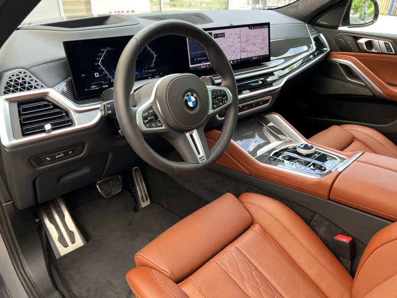 BMW X6 M60i/FACELIFT/CARBON/EXCLUSIV/H&K/PANO/HEAD UP/360, снимка 10 - Автомобили и джипове - 50607083