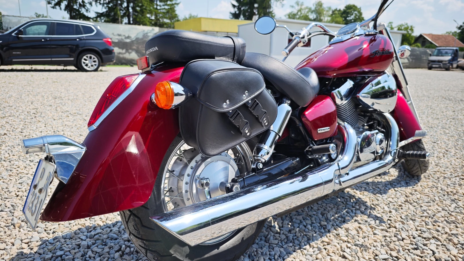 Honda Shadow 10783km ЧИСТО НОВ БЕЗ ЗАБЕЛЕЖКИ ОБСЛУЖЕН, снимка 9 - Мотоциклети и мототехника - 55117663