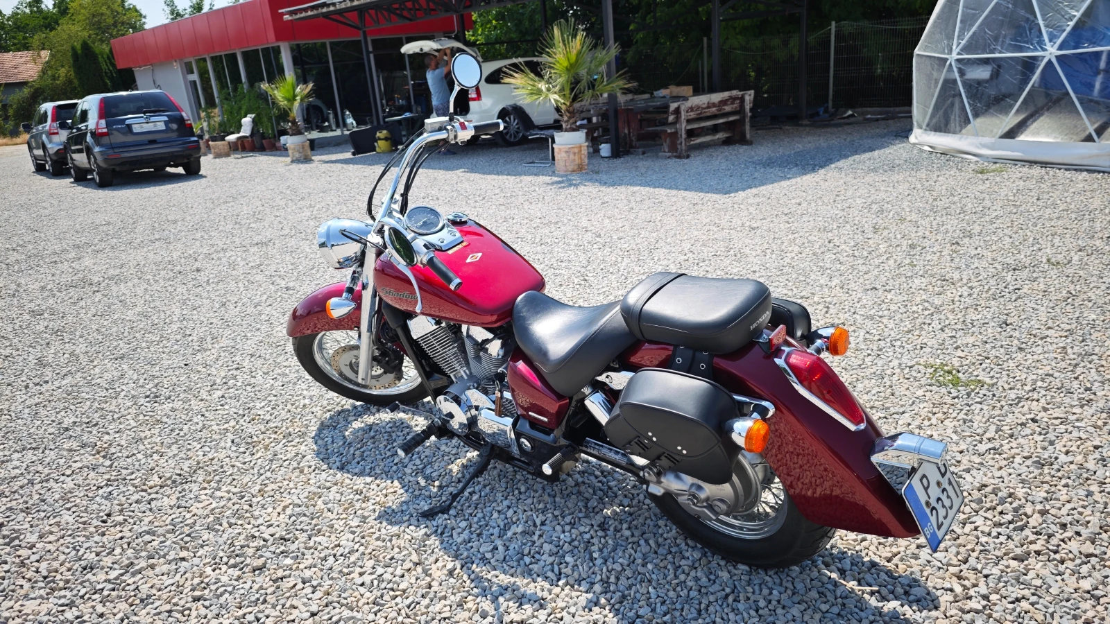 Honda Shadow 10783km ЧИСТО НОВ БЕЗ ЗАБЕЛЕЖКИ ОБСЛУЖЕН, снимка 4 - Мотоциклети и мототехника - 55117663