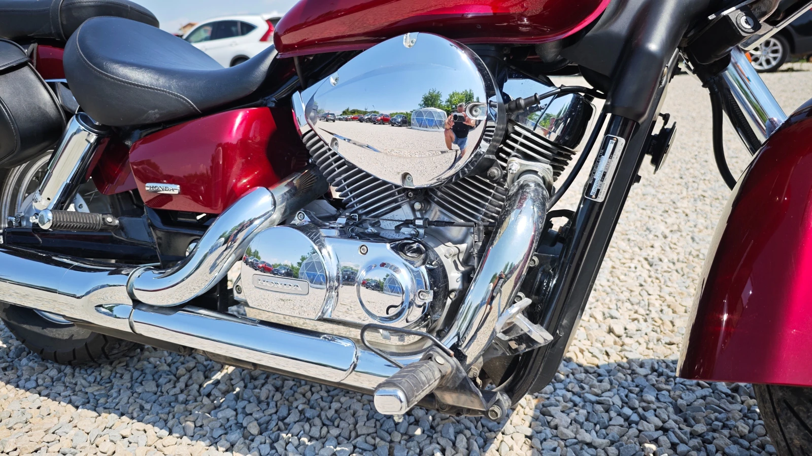 Honda Shadow 10783km ЧИСТО НОВ БЕЗ ЗАБЕЛЕЖКИ ОБСЛУЖЕН, снимка 8 - Мотоциклети и мототехника - 55117663